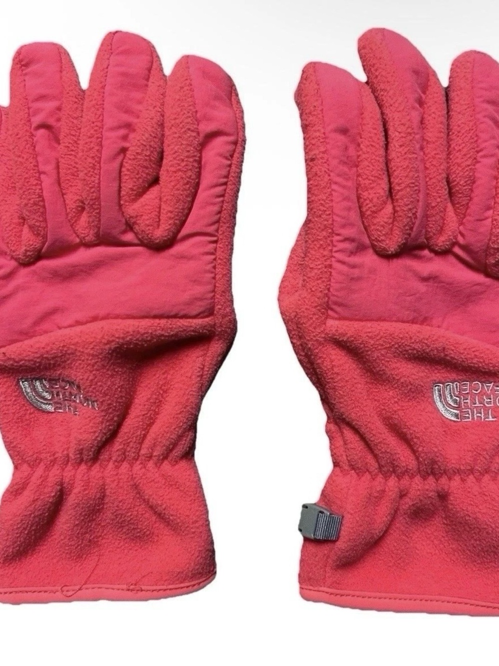 Womenโs The North Face Pink Fleece Tech Gloves Size Small